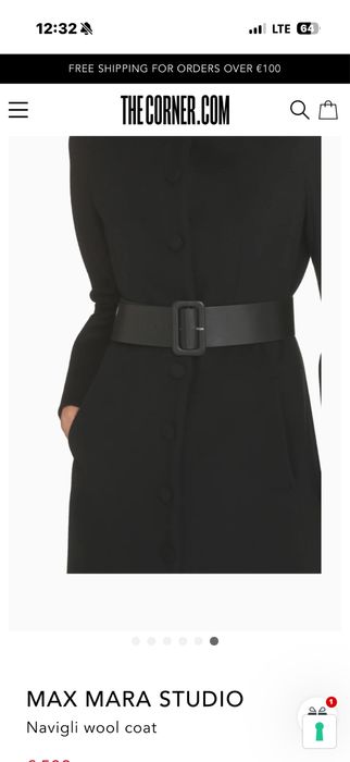 Пальто max mara Navigli wool coat