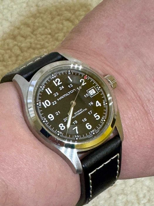 HAMILTON Khaki field, automatic, 38 mm, ca nou, cutie si acte complete