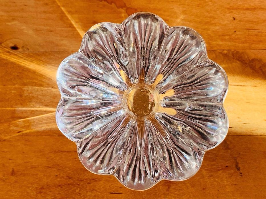 Два швески свещника от истински кристал на Orrefors