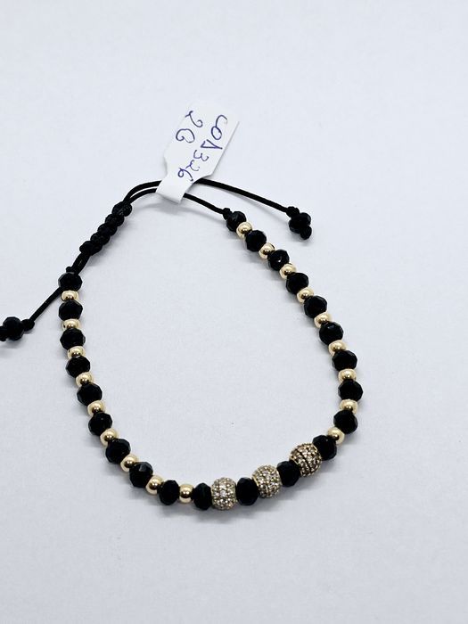 Vand bratara cu bile din aur 14 k 2 g cod 326