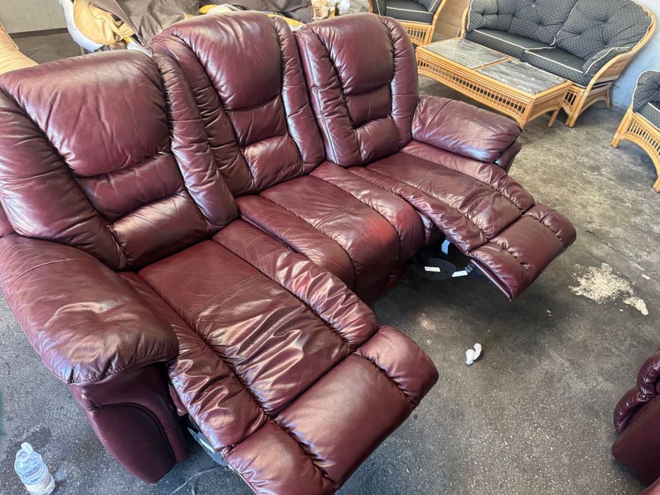 Кожена Релакс Гарнитура