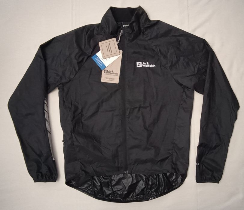 Jack Wolfskin Morobbia Wind Jacket оригинално яке S спорт туризъм планина черно яке ветровка