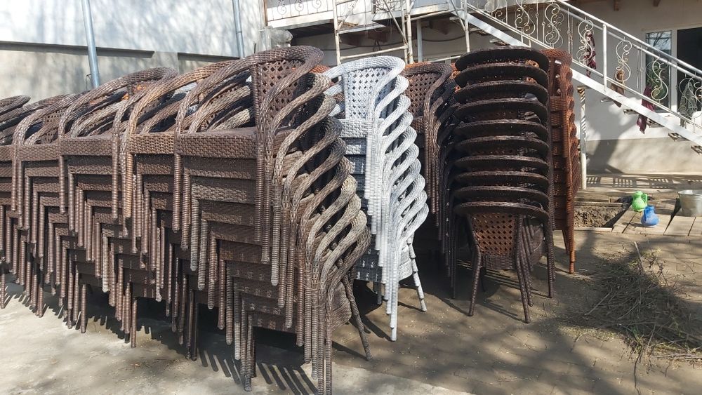 Акция!!! Дачные Стол-стуль (плетёный)