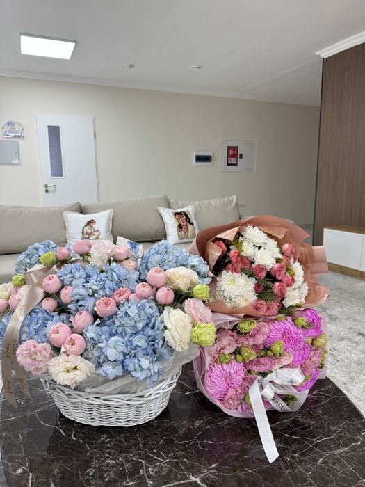 б/у цветы свежие новые