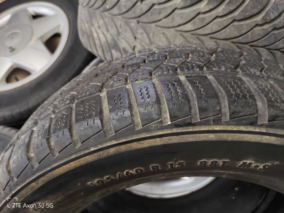 Алуминиеви джанти с гуми 6Jx15, 4х100, ET49 - 5бр.