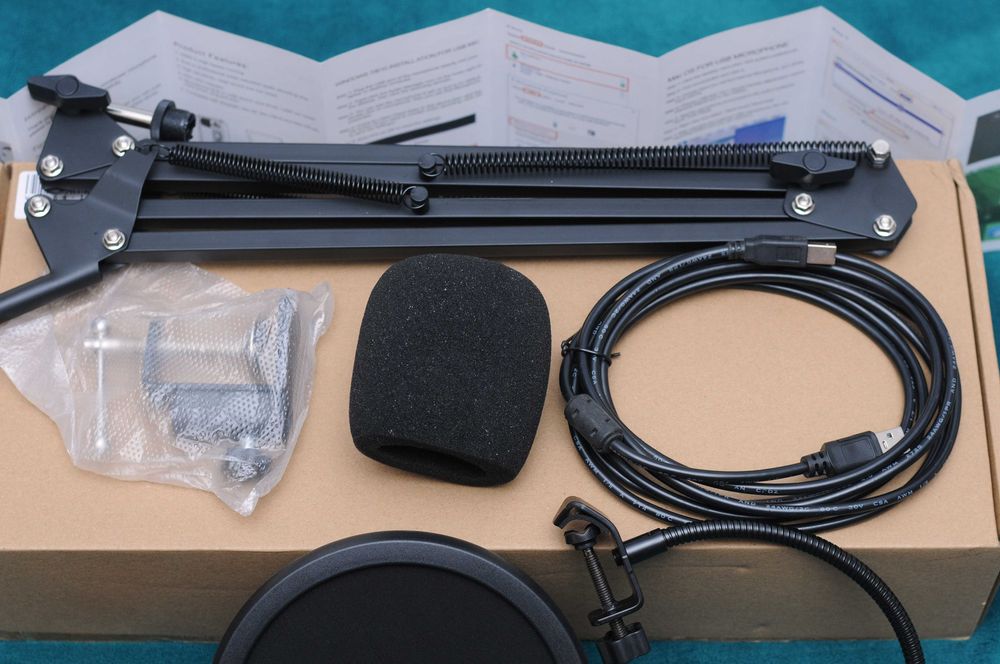 Кондензаторен USB микрофон 192 kHz / 24 Bit и аксесоари