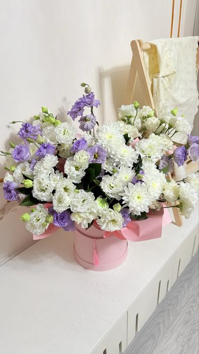 Цветы в каробке гүл