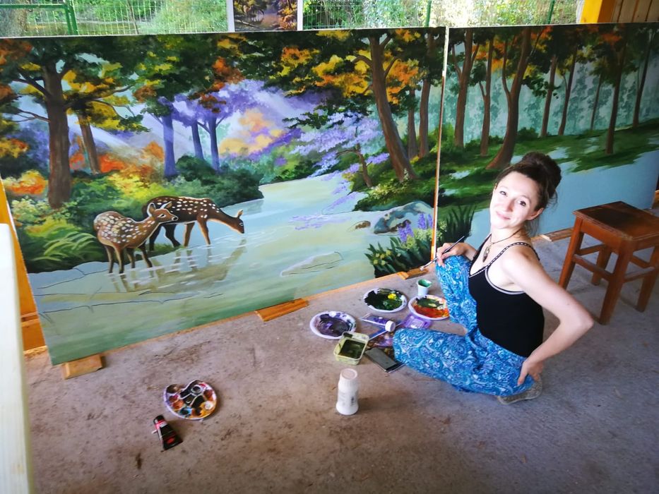 Pictură pe perete - design unic pentru casă, cameră copii sau afaceri