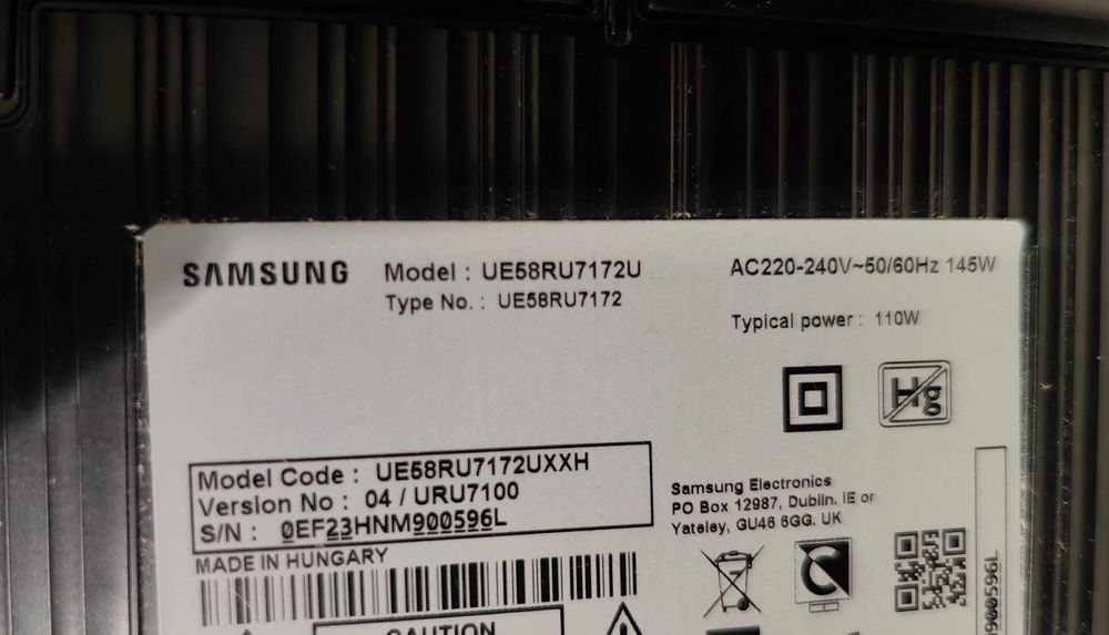 Samsung LED 146 cm Smart 4K Ultra HD Seria 7