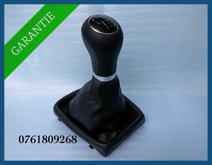 Manson + nuca schimbator piele Audi A4 B8 / A5 / A6 4F Q5 cu 6 trepte