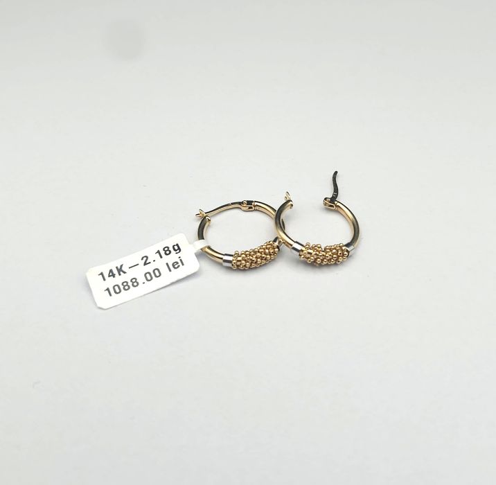 Bijuteria Royal cercei aur 14k  2.18 gr