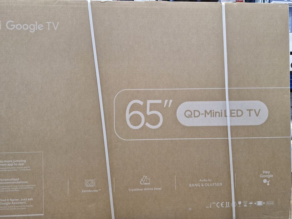 Televizor Mini LED TCL 65Q8C, 164 cm, Google TV, Ultra HD 4K, Clasa D
