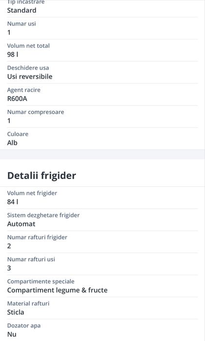 Frigider cu o usa Star-Light FTTM-98APP