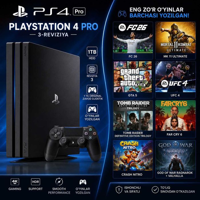 PlayStation 4 pro 1tb ideal