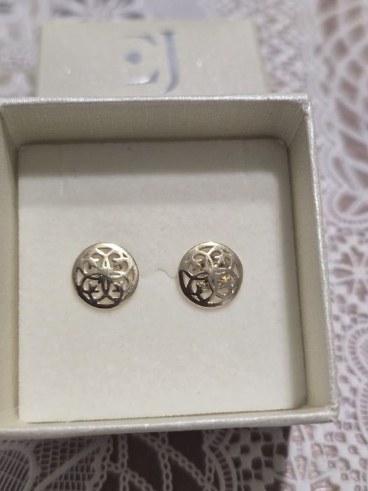 Cercei aur 14 k, 585, închidere șurub