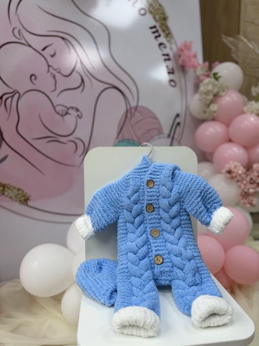 Плюшевые комбинезоны для новорожденных