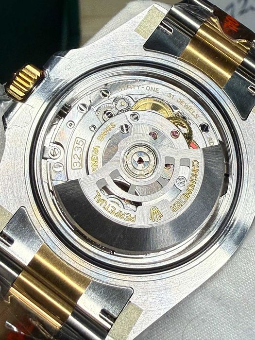 Submariner two tone 41 mm silver gold black dial