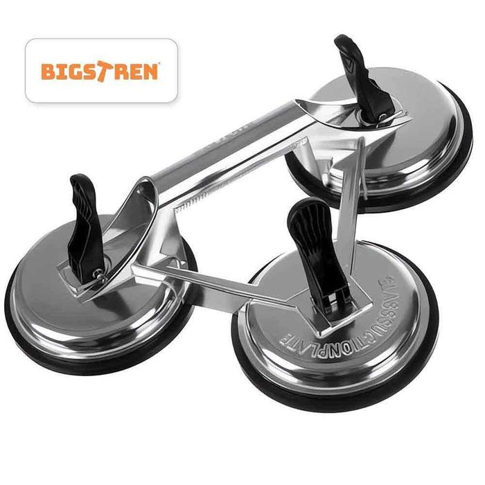 Вакуум вендуза, BIGSTREN, 123 мм, до 150 кг, алуминиева, тройна