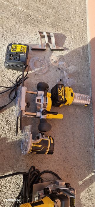 Dewalt freza pe acumularor ,curent