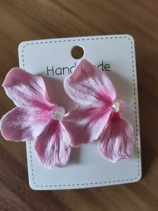 Cercei realizati manual din lut polimeric fimo