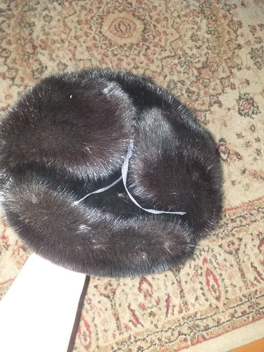 Норковая мужская шапка