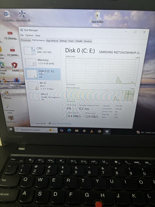 Laptop Lenovo T460 Intel I5 SSD 256gb 8 gb Ram
