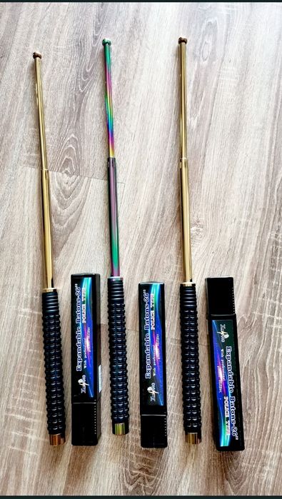Baston telescopic profesional 65cm Police, culoare la alegere, Otel inoxidabil Galvanizat + husa curea cadou