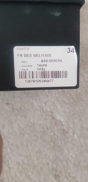 Pantofi Musette Bee 883