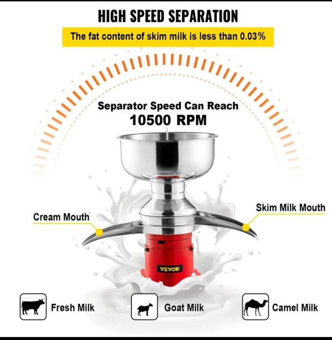 Vevor електрически уред за сметана и масло