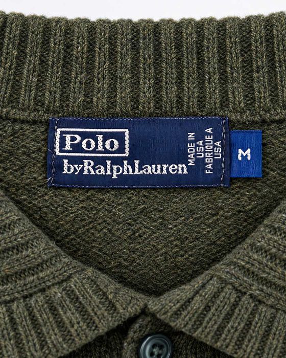 Pulover Polo Ralph Lauren bărbați verde măsliniu, din lână Mărimea M