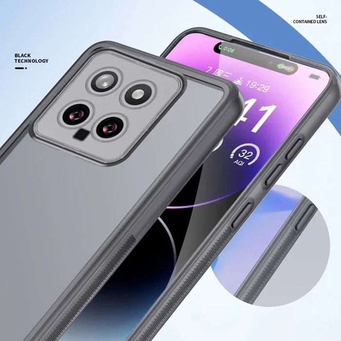 Xiaomi 14,14pro силиконов кейс ,калъф  с протектор за камерите 0,3мм