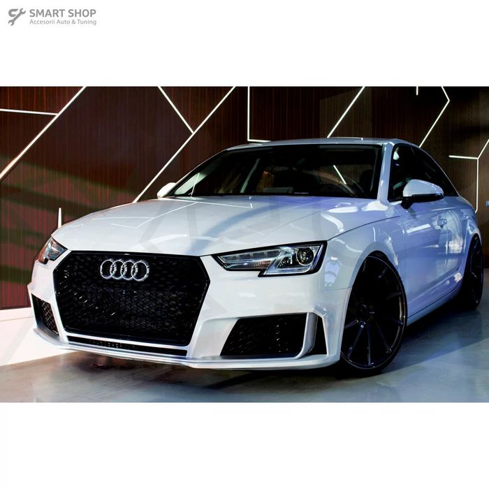 Bara Fata cu grile de bara Audi A4 B9 8W (2016-2018) Quattro RS4 Desig