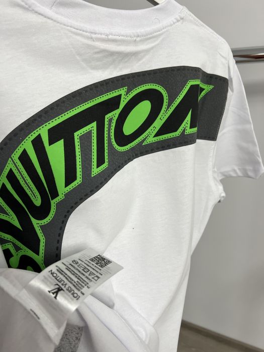 Tricou LOUIS VUITTON Alb/Negru super calitate