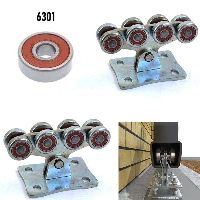 Kit complet pentru poarta autoportanta maxim 600 kg.