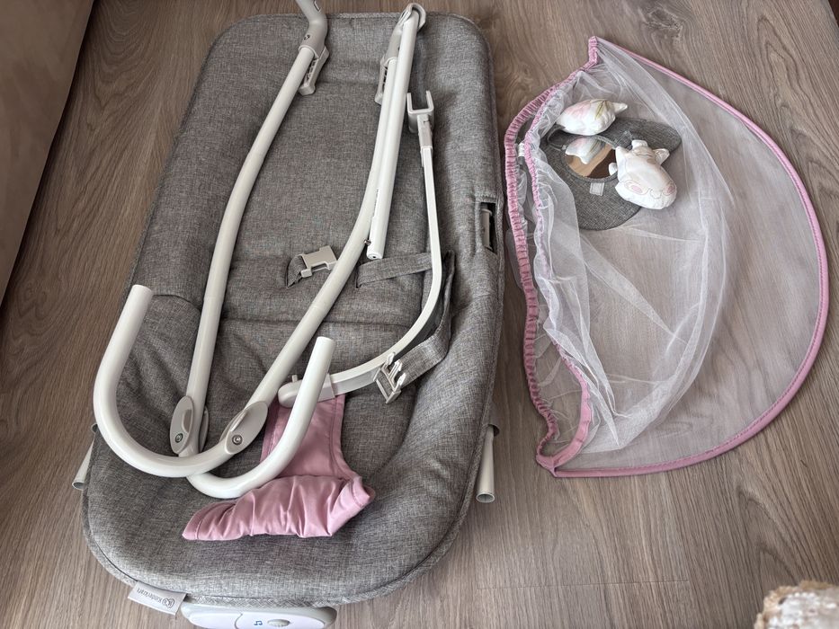 Бебешки шезлонг Kinderkraft Felio Розов