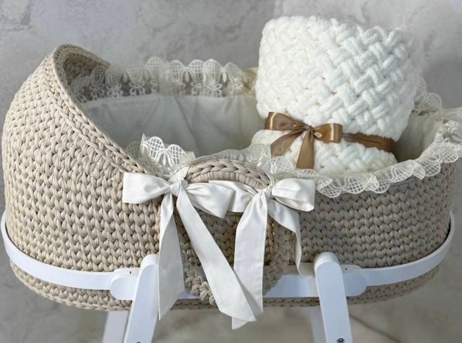 Кроватка детская ЛЮЛЬКА вязанная