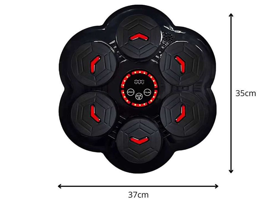 Tinta de box electronic cu muzica Bluetooth lumini LED 9 viteze manusi