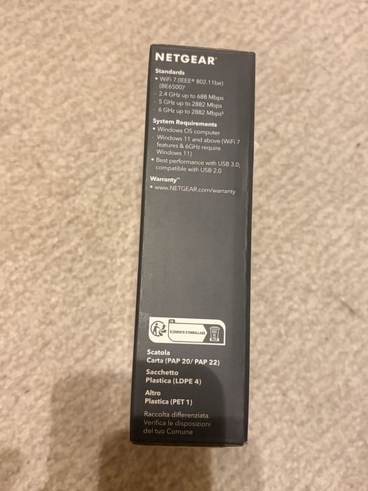 Adaptor USB Wireless Netgear A9000 Nighthawk WiFi 7