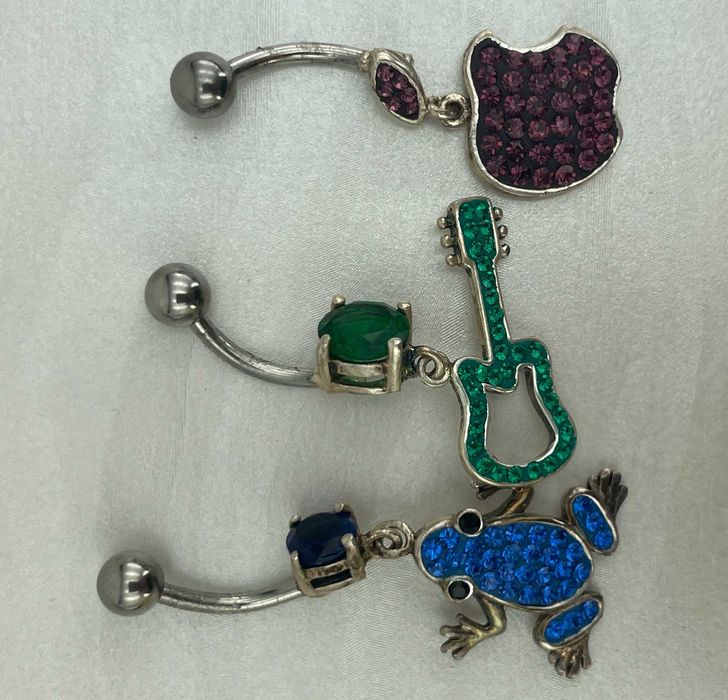 Vand piercinguri Argint 925%, set 3bucati/69lei
