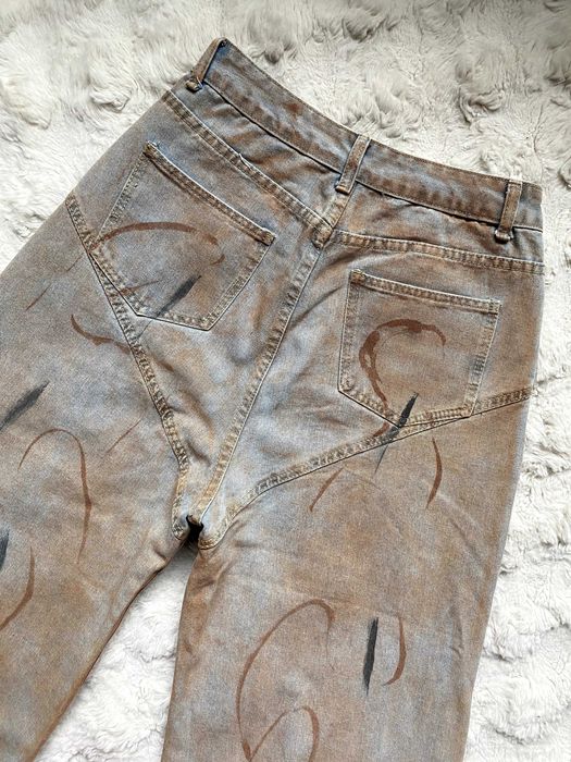 Ретро джинсы с росписью