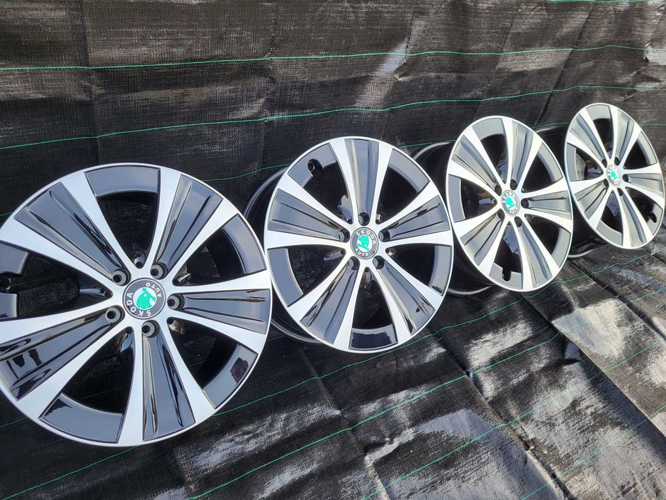 Vand jante Bicolore 5x112 R18 pt Skoda Kodiaq, Superb, Karoq, Octavia