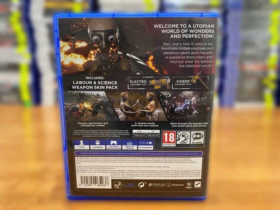 Диск Atomic Heart PS4/PS5 Атомик Пс4 Большой Выбор Игр