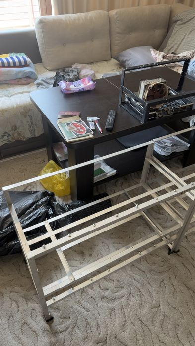 Алуминиева рамка за АI майнинг стойка шаси за видеокарти до 19 риг два броя и бенч 6 карти