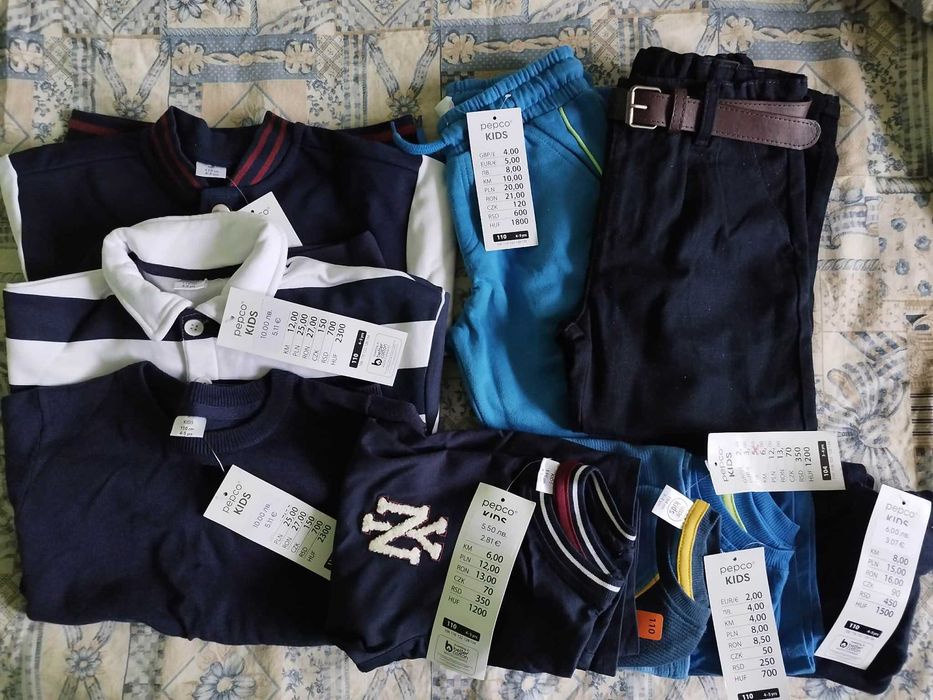 Лот с  нови дрехи от Пепко за момче 110
