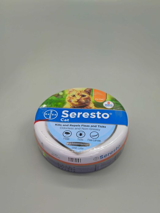 Противопаразитен нашийник Seresto за котки – защита от бълхи и кърлежи
