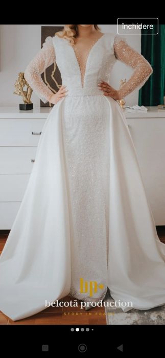 Rochie mireasa doi in unu