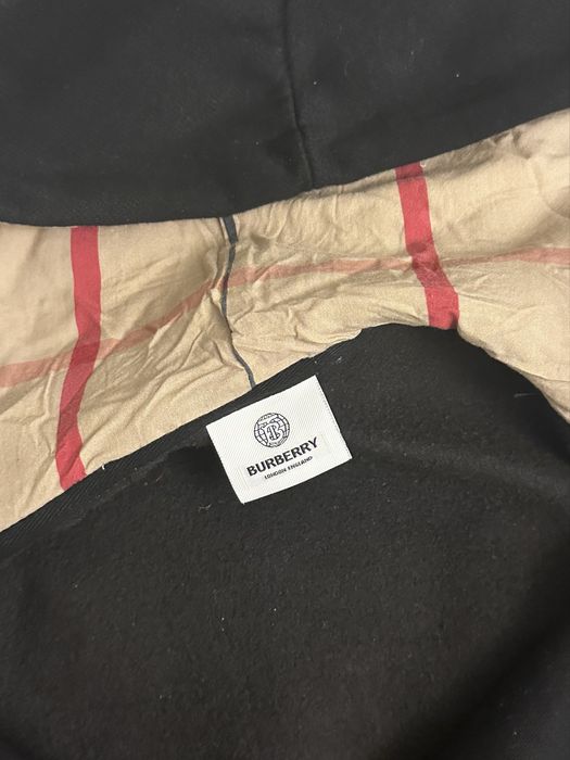 burberry black zip hoodie