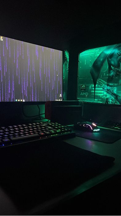 Vand Pc de gaming + monitor dell 60hz +kitt marvo +căști sau schimb cu kukirin g2/g2max