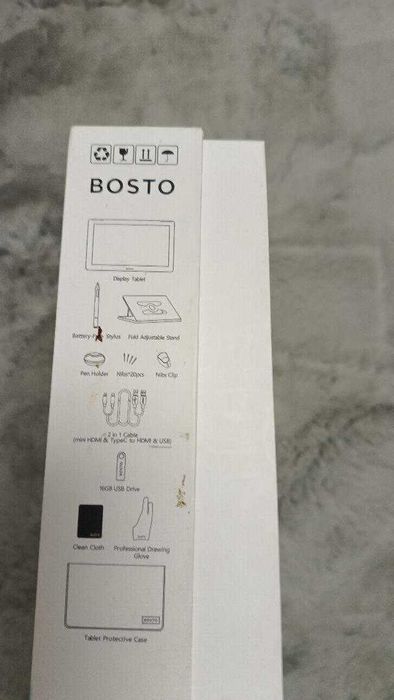 Tableta grafica BOSTO 16HD, ecran mare, aproape noua, la cutie,IEFTIN