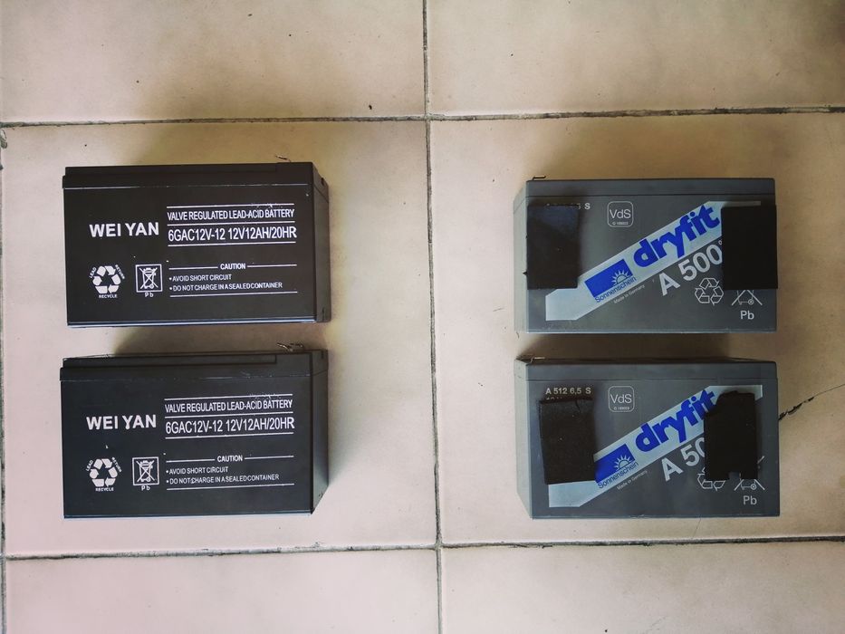 Батерии за UPS,12V/12 Ah и 12V/6,5 Ah